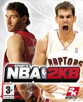 Garbajosa y Caldern, portada de NBA 2K8