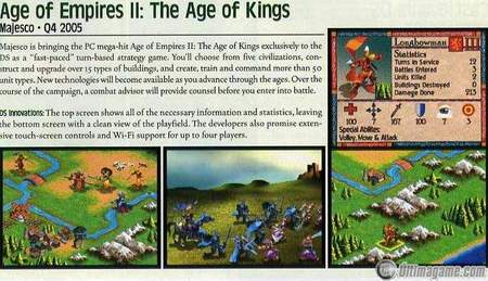 Confirmada la fecha de salida de Age of Empire 2: The Age of Kings para Nintendo DS