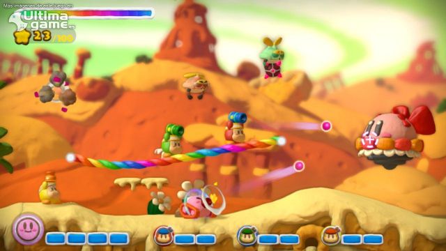 Multijugador de Kirby y el Pincel Arcoíris en Ultimagame