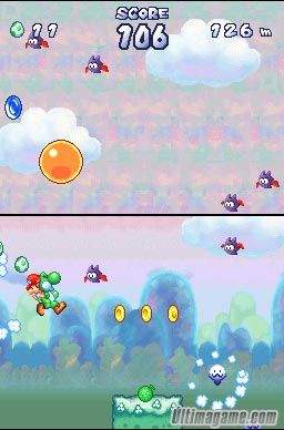 Lanza a Baby Mario por los aires con Balloon Trip para Nintendo DS de Yoshi\'s Touch & Go - imagen 1